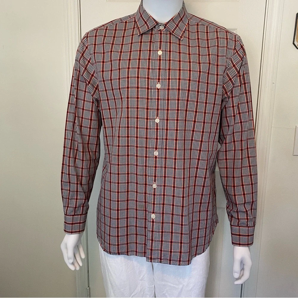 Michael Kors Plaid Button Up Shirt - Picture 4 of 12